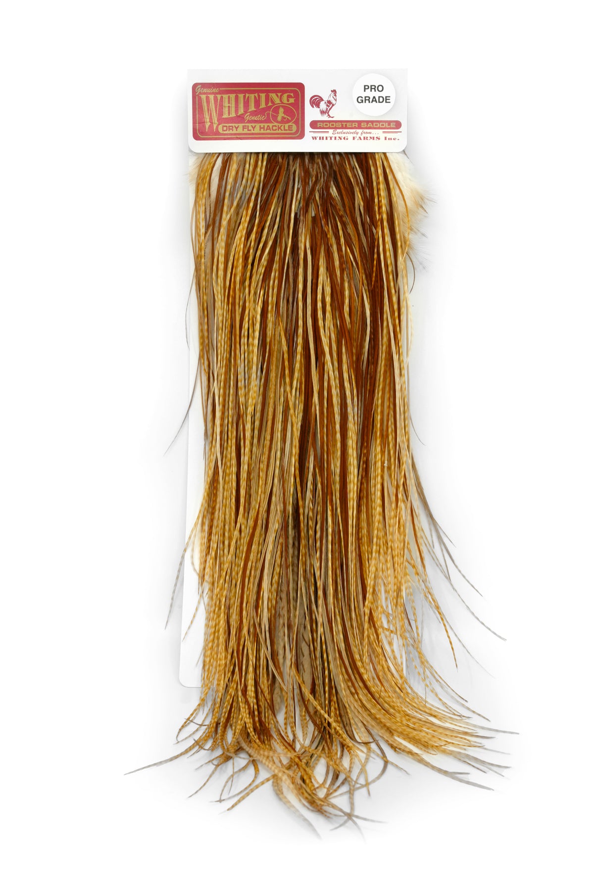 WHITING ハーフサドル Barret Medium Ginger Whiting Medium Barred Ginger Rooster Capes and Saddles